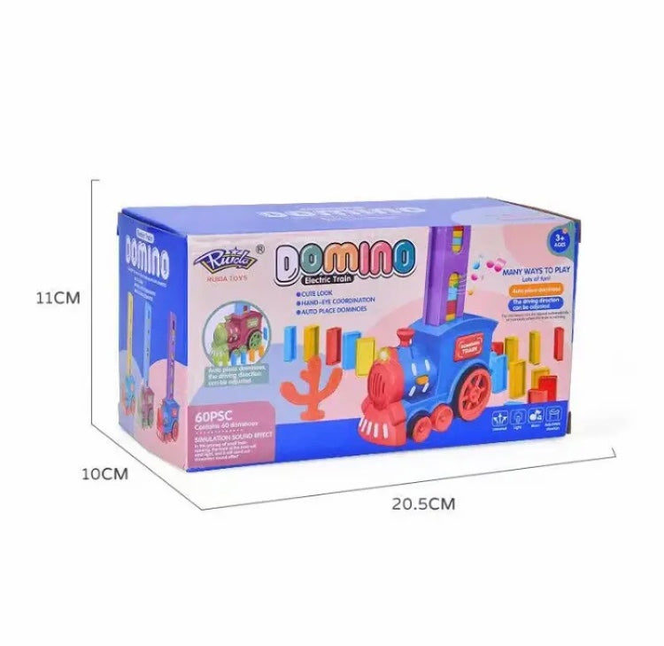 Electric Dominoes Train, Unbreakable Train For Kids, Train Toy Stacking Block Set Electric Dominoes Train, Unbreakable Train For Kids, Train Toy Stacking Block Set